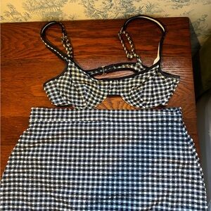 J. Crew Herritage Gingham Bikini Set